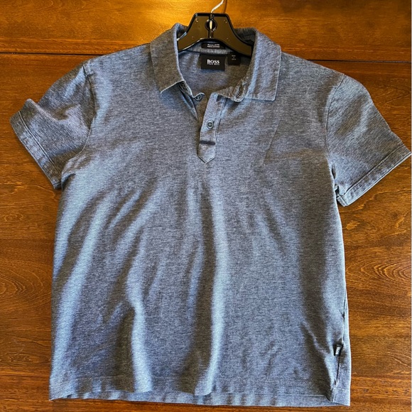 COPY - Hugo Boss Men’s Rapino Slub Short Sleeve Polo Shirt Size Medium - Picture 2 of 6